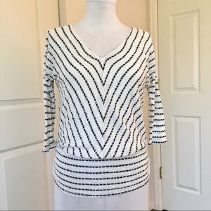 Knox Rose 3/4 Sleeve Striped Top